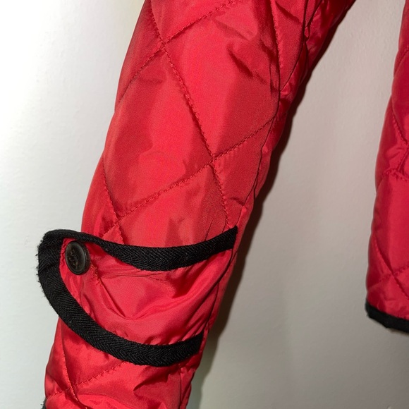 Ralph Lauren Sport Quilted Stitched Red Jacket - Picture 6 of 9
